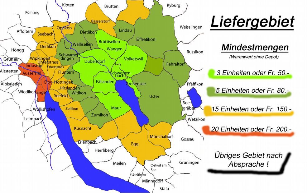 Dübendorf Fällanden Volketswil Benglen Pfaffhausen Schwerzenbach